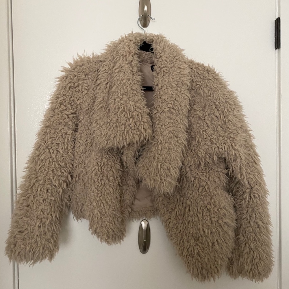 Zara faux fur jacket